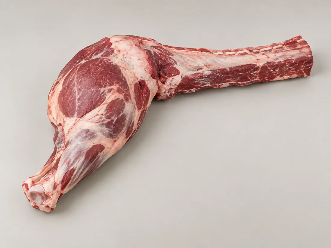 Female beef pistola cut product