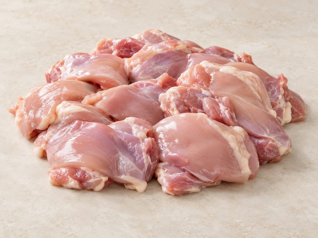 Chicken boneless leg meat - skinless product