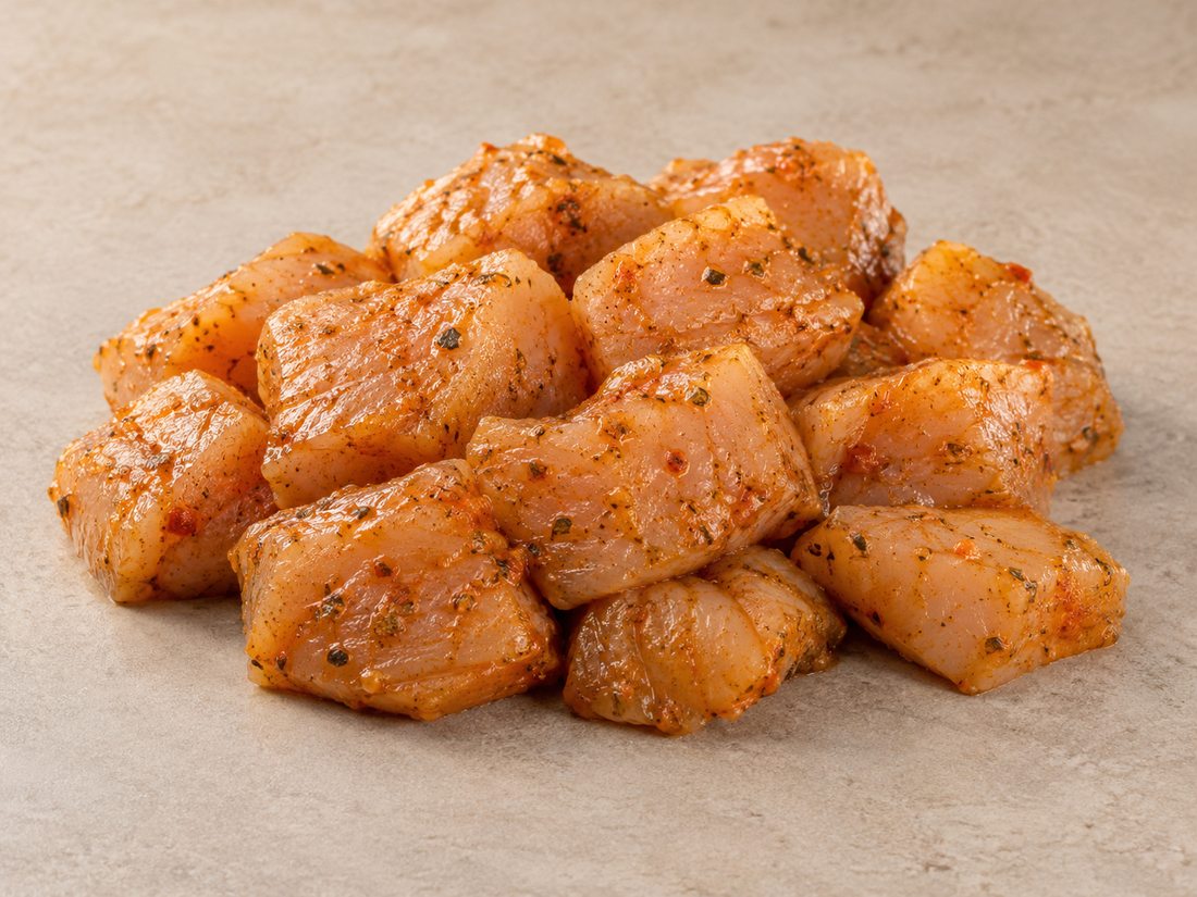 Chicken breast dice - marinated product