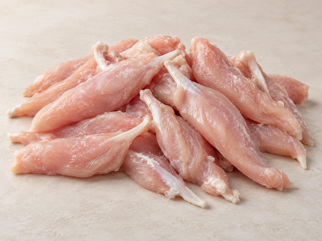 Chicken inner fillets - tendon on product