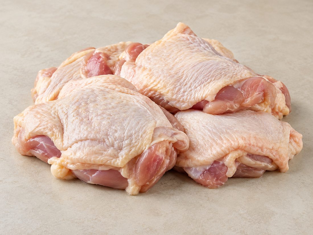 Chicken leg meat - skin on product