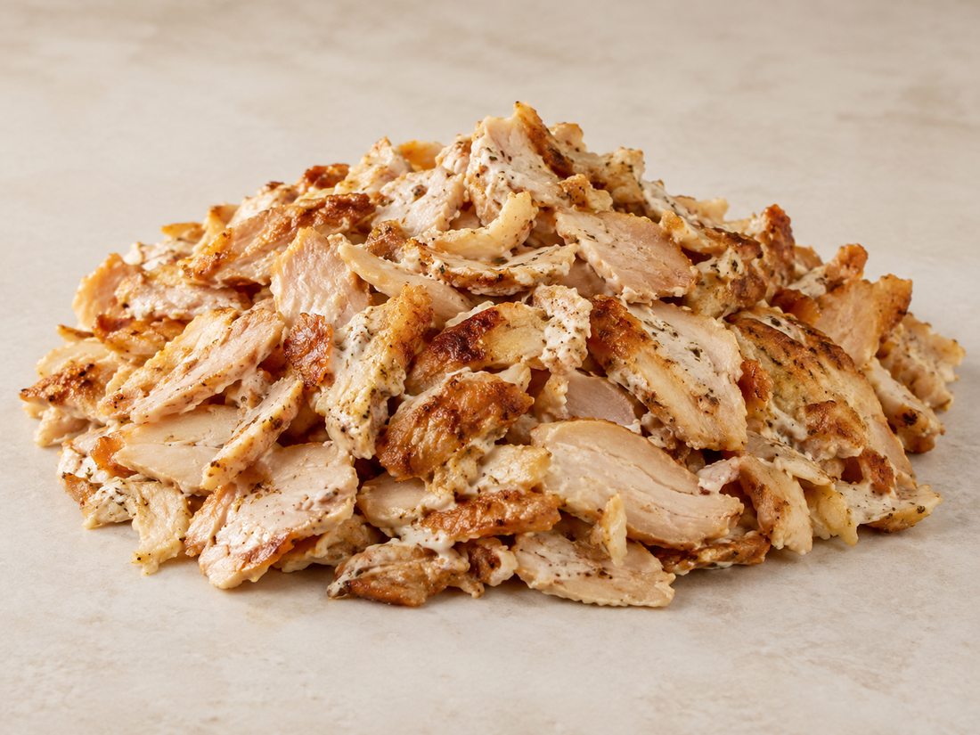 Chicken Leg meat Kebab White sauce product