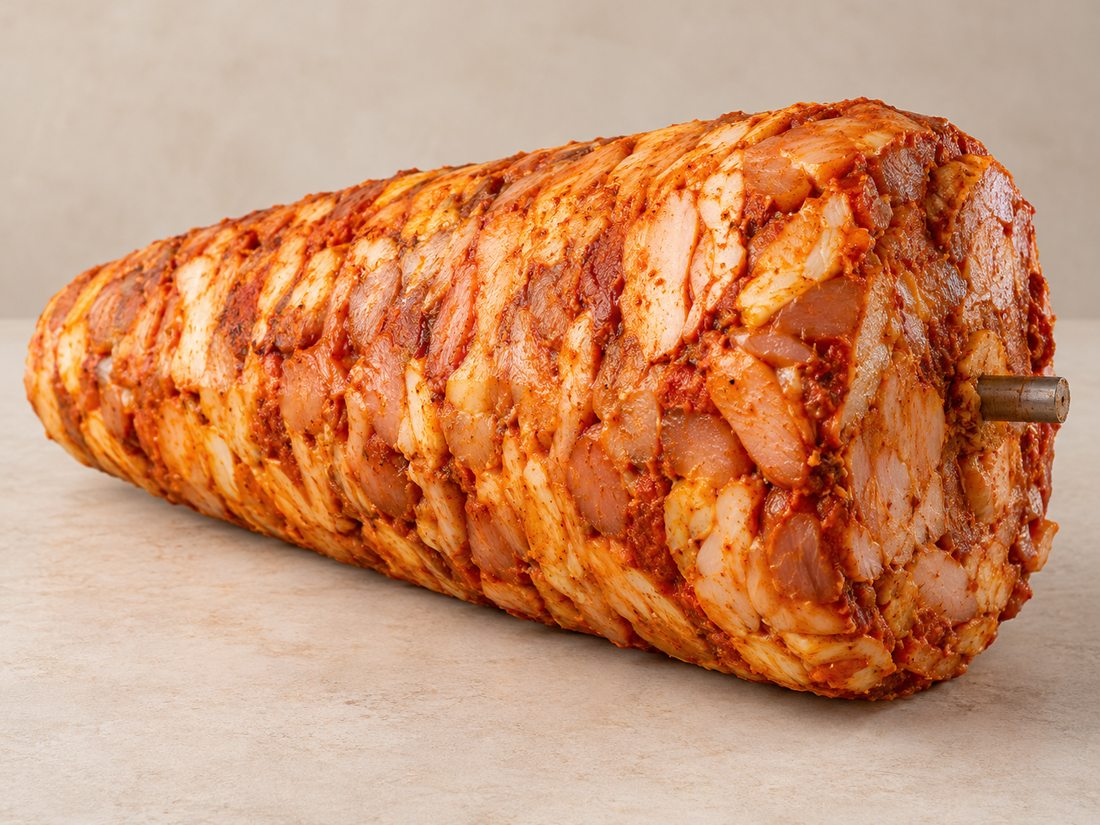 Chicken 50/50 leg meat/filet kebab Red sauce product