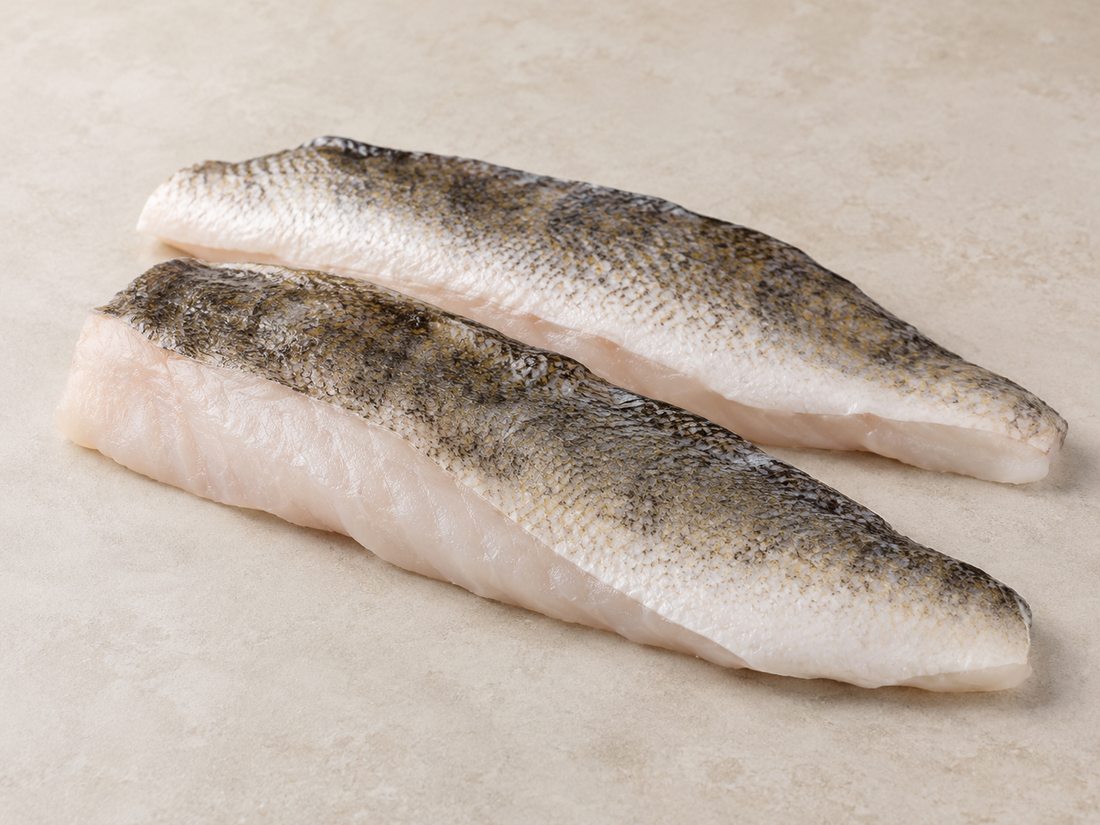 Pike-perch fillet, skin on product