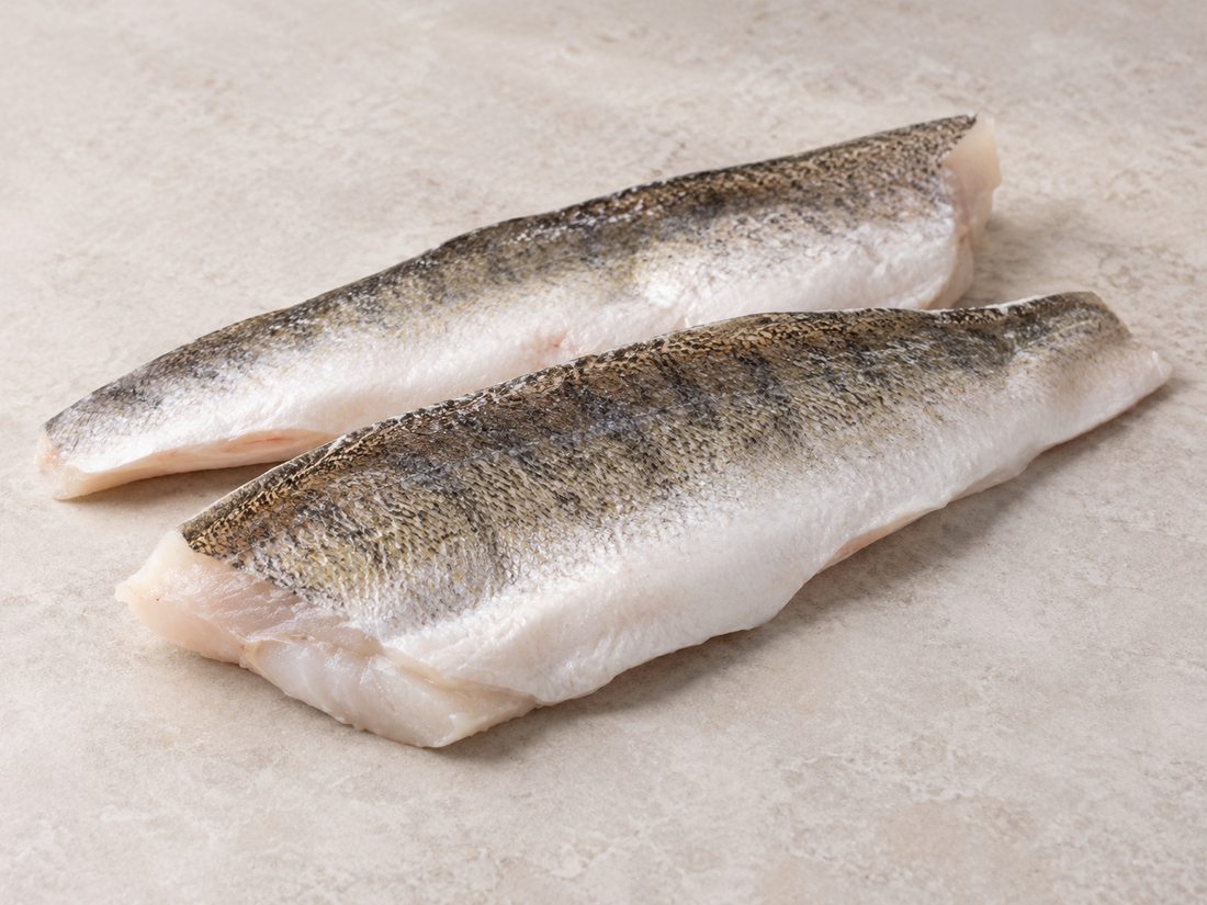 Pike-perch fillet, skin on product