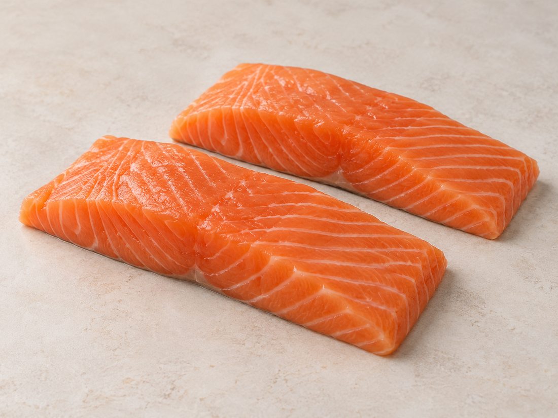 Salmon portions, skinless, Trim D, 125 g x 2 product