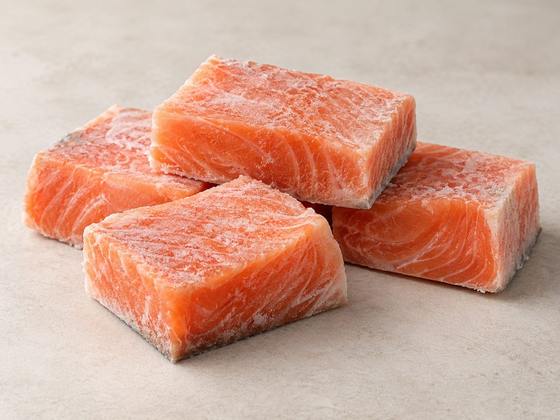 Salmon blocks 100 g/pcs product