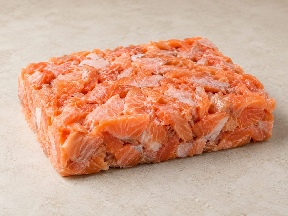 Salmon scrape meat product