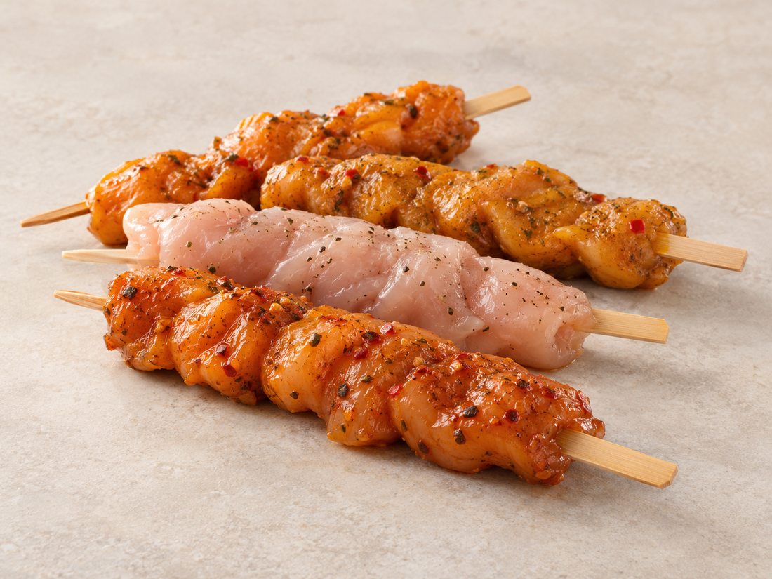 Chicken inner-fillet skewers product