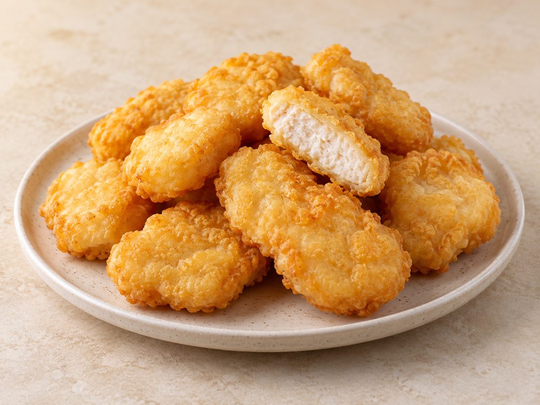 Chicken nuggets tempura product