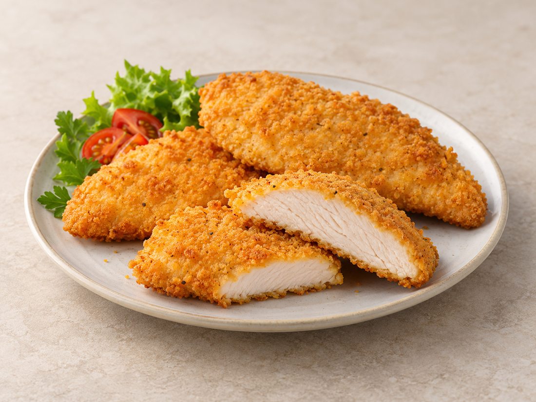 Chicken breast breaded product
