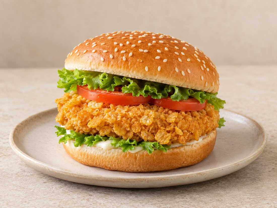 Chicken burger with cornflakes - 125 product