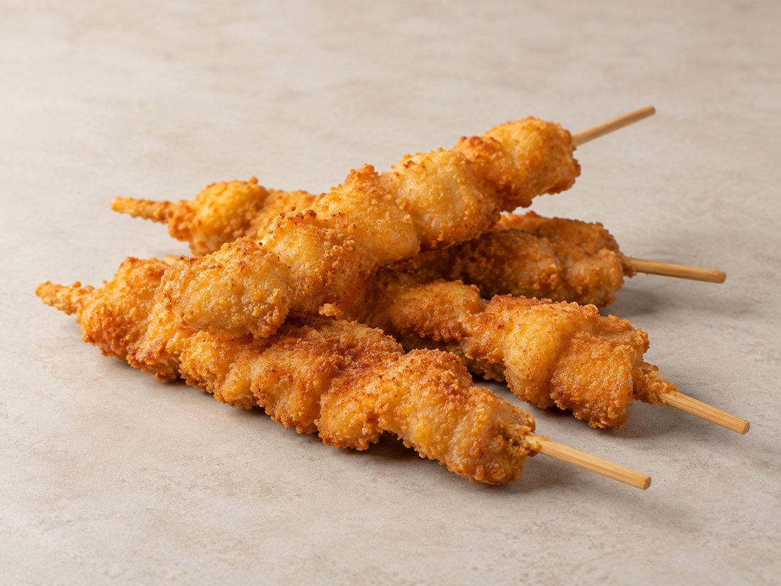 Chicken skewer breaded - 100 product
